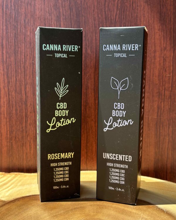 Canna River Lotion, Unscented and Rosemary