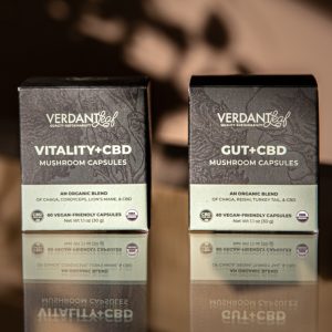 Verdant Leafe Mushroom + CBD capsules